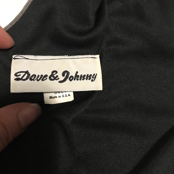 Dave & Johnny Vintage Silver Sleeveless Sequin Snake Pattern Dress 1980’s Sz 8 - Picture 8 of 14